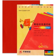 天章 (TANGO) 金彩天章A4 大紅色彩色復(fù)印紙 80g 100張/包 單包裝