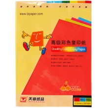 天章 (TANGO) 金彩天章A4 大紅色彩色復(fù)印紙 80g 100張/包 單包裝